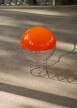 Stolní lampa Wire 30, chrome/orange