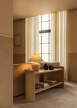 Police Crescent Shelving Low, oak