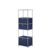 Policová sestava USM Haller M52, steel blue