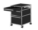 Zásuvkový kontejner na kolečkách USM Haller M63, graphite black
