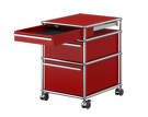 Zásuvkový kontejner na kolečkách USM Haller M63, ruby red