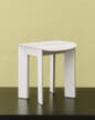 Stolička Chisel 10, cream white lacquered beech