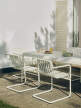 Židle Palissade Cantilever Dining Armchair, cream white