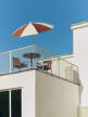 Slunečník Terrazza Octagon, off-white and burgundy