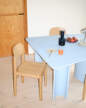 Stůl Re-norm 130x120, light blue