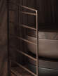 String, dark oak/dark brown