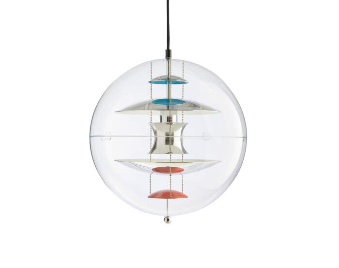 Závěsné svítidlo VP Globe Ø40, chrome/red/blue