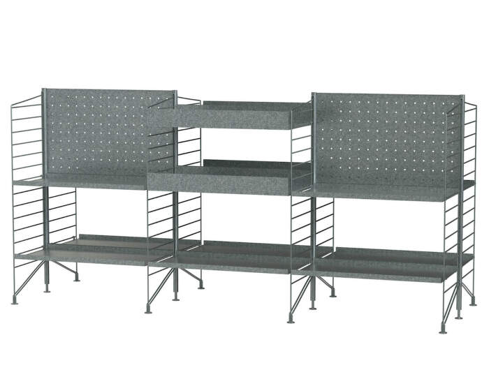 Venkovní policová sestava String Outdoor N, galvanized