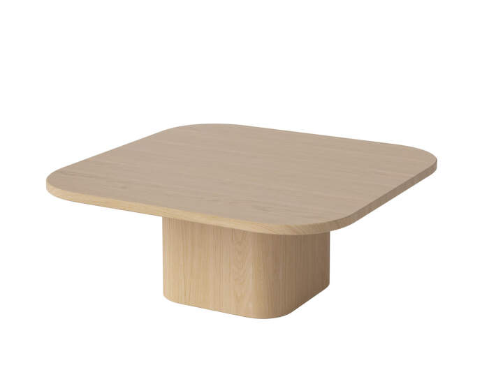 Konferenční stolek Eida 70x70 H28, white pigmented oiled oak