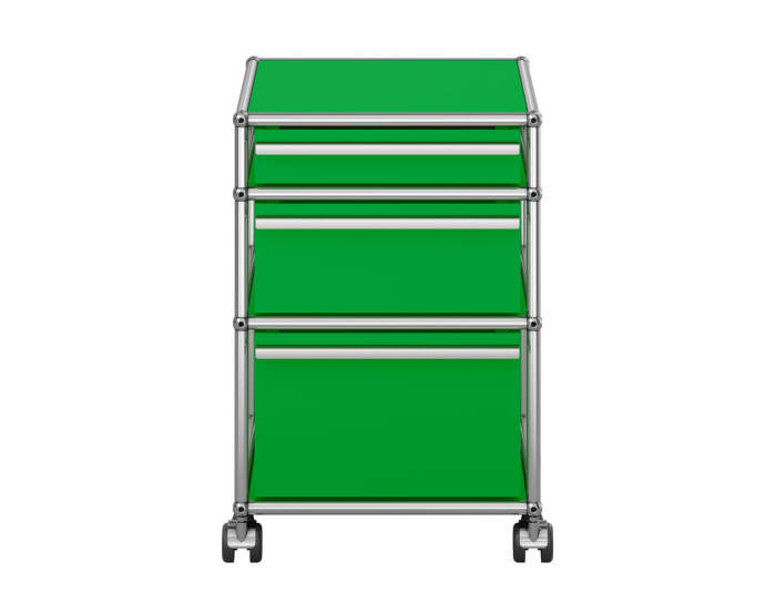 Zásuvkový kontejner na kolečkách USM Haller M63, green