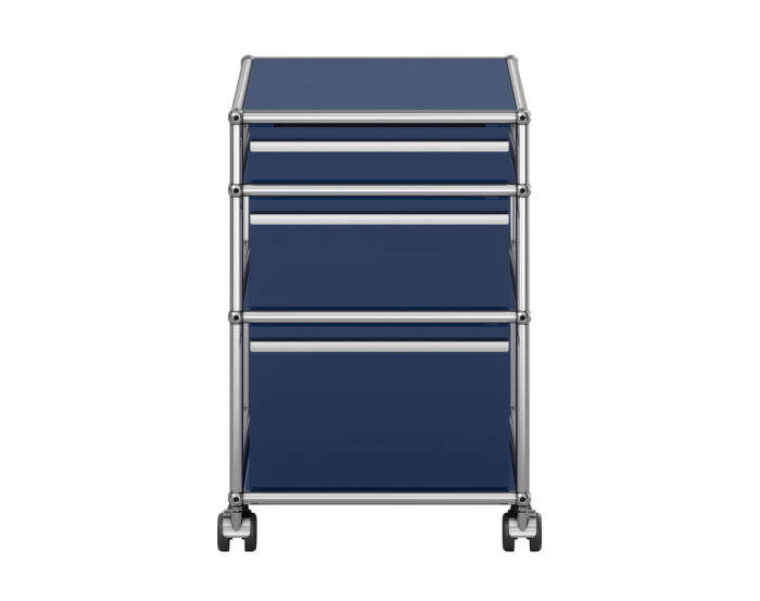 Zásuvkový kontejner na kolečkách USM Haller M63, steel blue