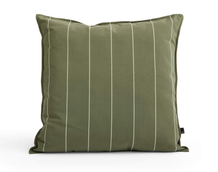 Polštář Terrazza, olive narrow stripe