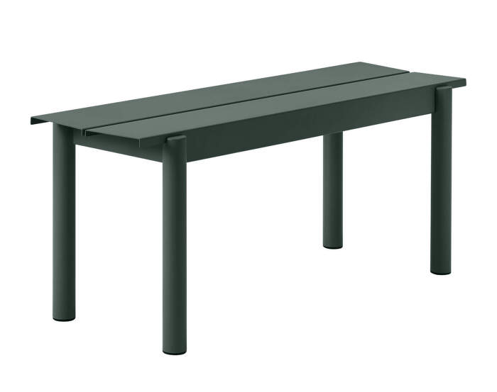Lavice Linear Steel Bench 110 cm, dark green