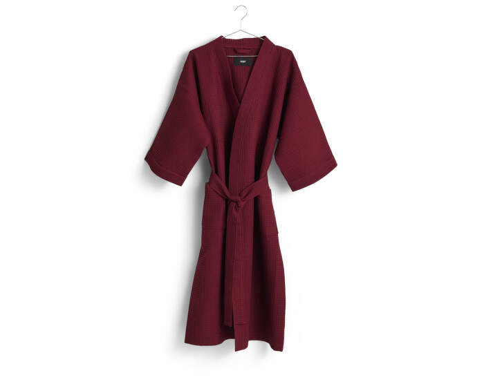 Župan Waffle Bathrobe, burgundy