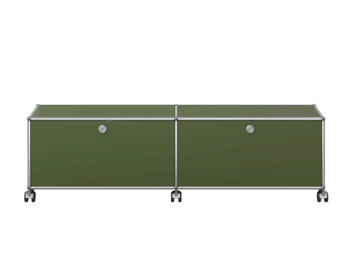 Komoda na kolečkách USM Haller M61, olive green