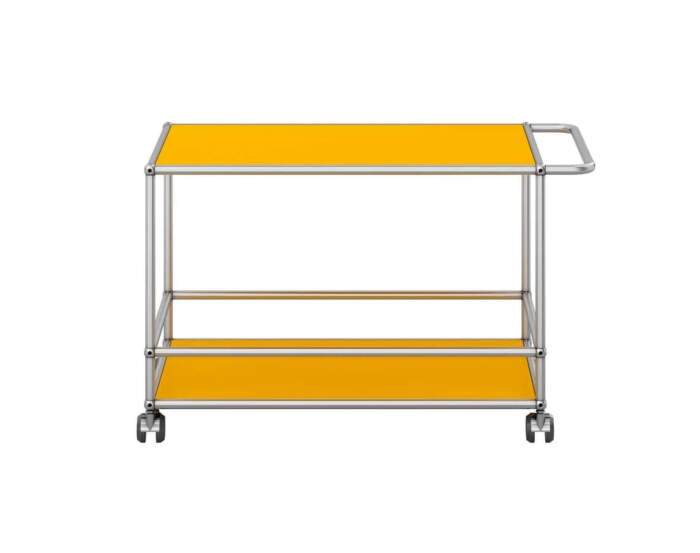 Servírovací vozík USM Haller, golden yellow