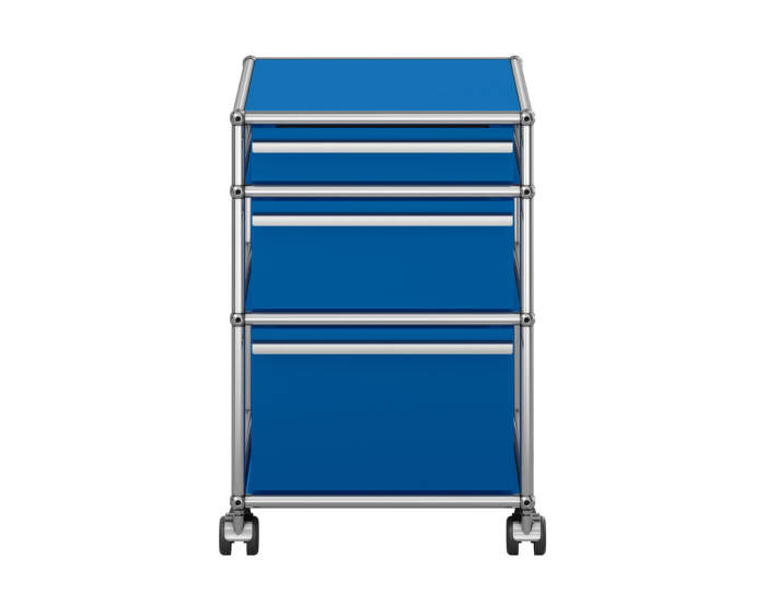 Zásuvkový kontejner na kolečkách USM Haller M63, gentian blue