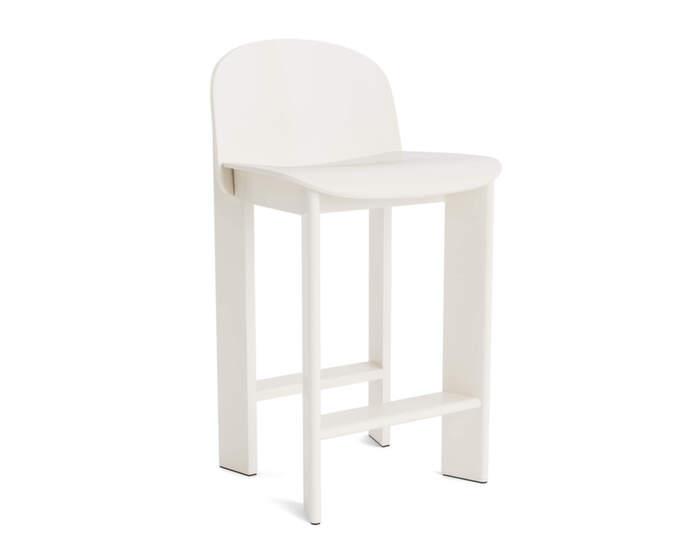 Barová židle Chisel 35 H65, cream white laquered beech