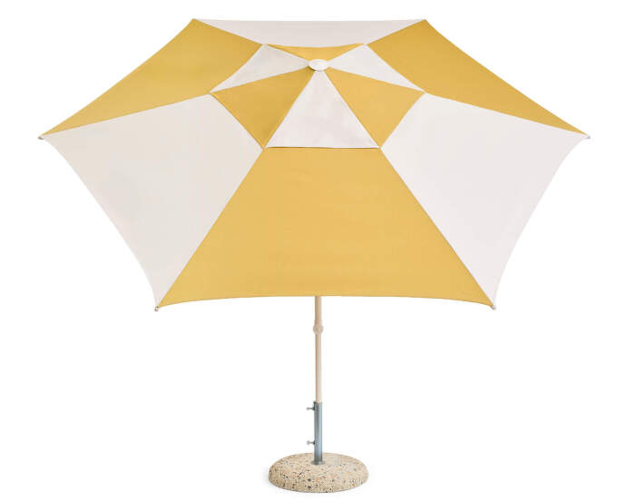 Slunečník Terrazza Hexagon, off-white and ochre