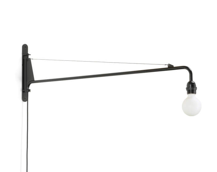 Nástěnná lampa Petite Potence, deep black