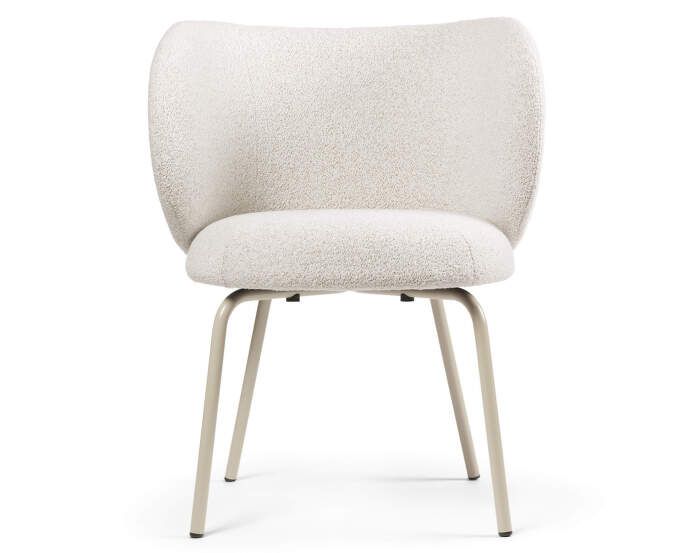 Jídelní židle Rico, Soft Bouclé off-white : cashmere