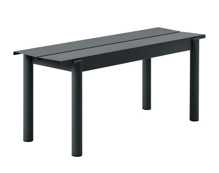 Lavice Linear Steel Bench 110 cm, black