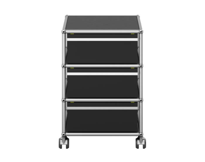 Zásuvkový kontejner na kolečkách USM Haller M26, graphite black