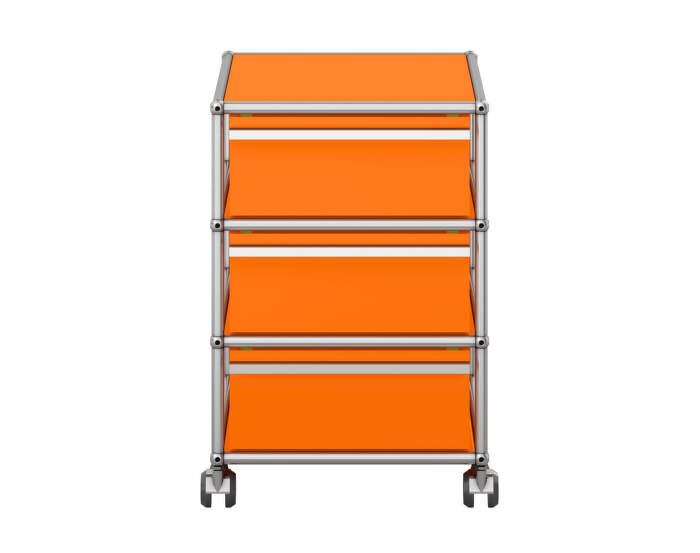 Zásuvkový kontejner na kolečkách USM Haller M26, pure orange