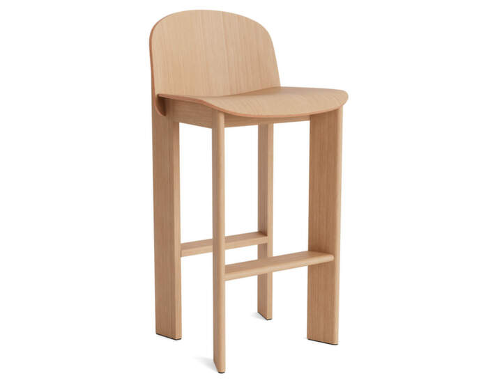 Barová židle Chisel 35 H75, lacquered oak