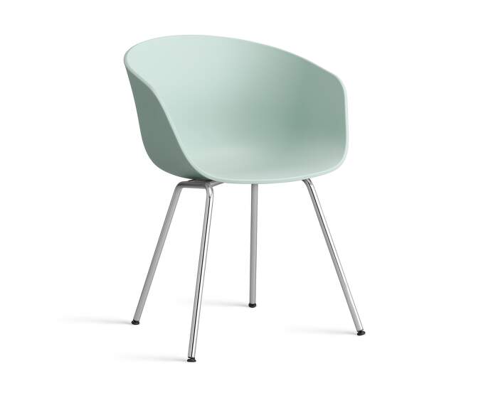 zidle-AAC 26 Chair Chromed Steel, dusty mint