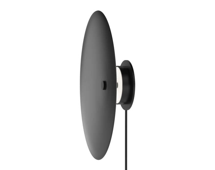 Nástěnná lampa Reflection, black lacquered aluminium