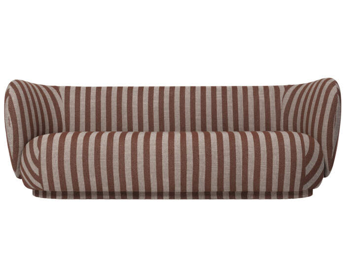 Sofa Rico 3, Louisiana sand / chocolate