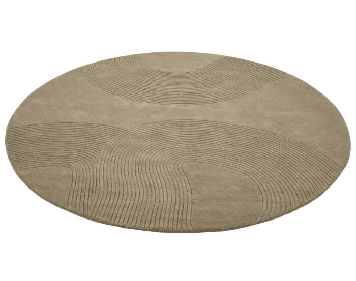Koberec Zen Round Ø300 cm, dark beige