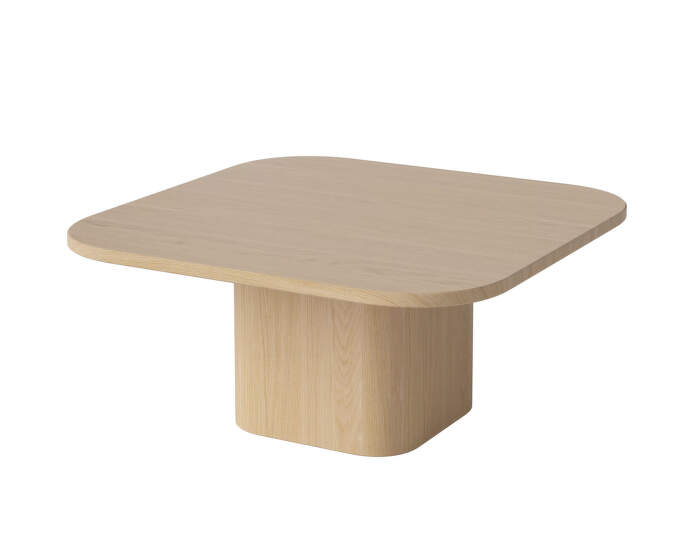 Konferenční stolek Eida 70x70 H32, white pigmented oiled oak