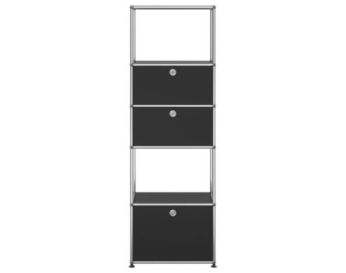 Policová sestava USM Haller M52, graphite black