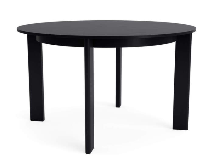 Jídelní stůl Chisel 25 Round Ø127, black lacquered oak
