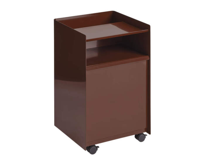 Stolek Folded Troley Low Closet, dark red