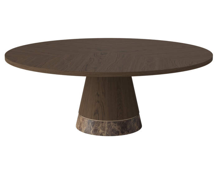 Konferenční stolek Piro Ø90 H36, dark oiled oak