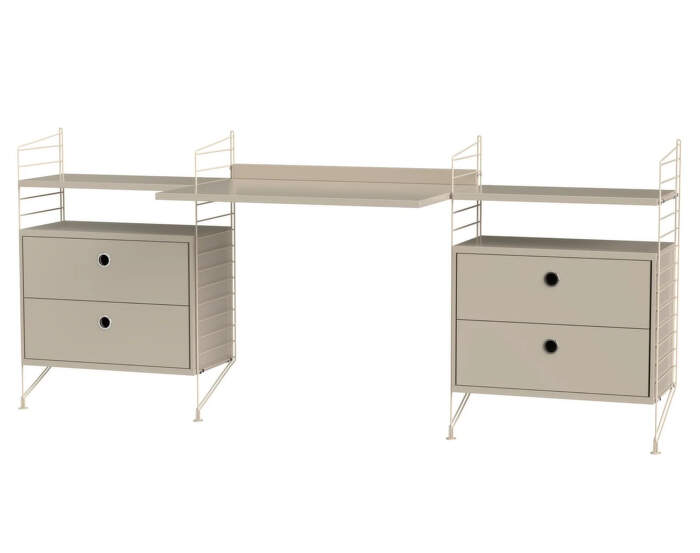 Policová sestava String Workspace C, beige