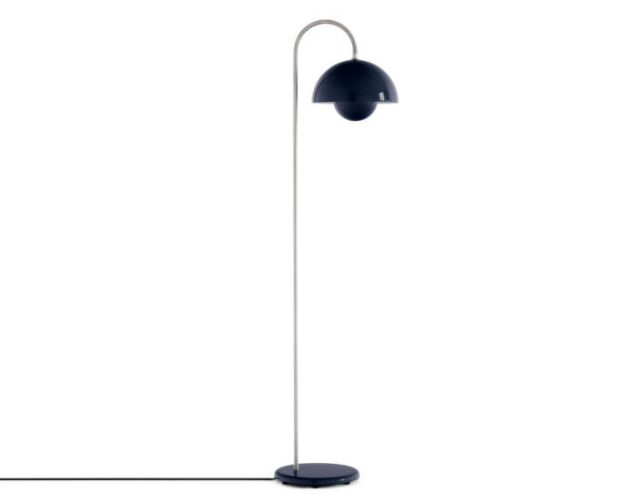 Stojací lampa Flowerpot VP12, steel blue