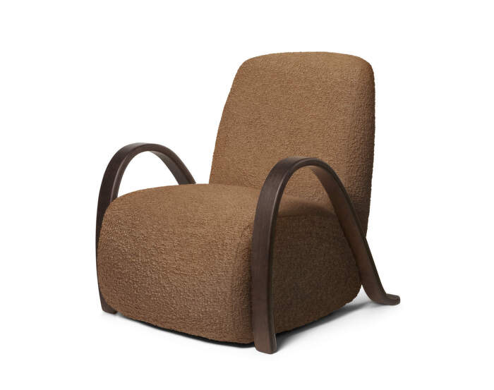 Křeslo Buur Raw Bouclé, tan