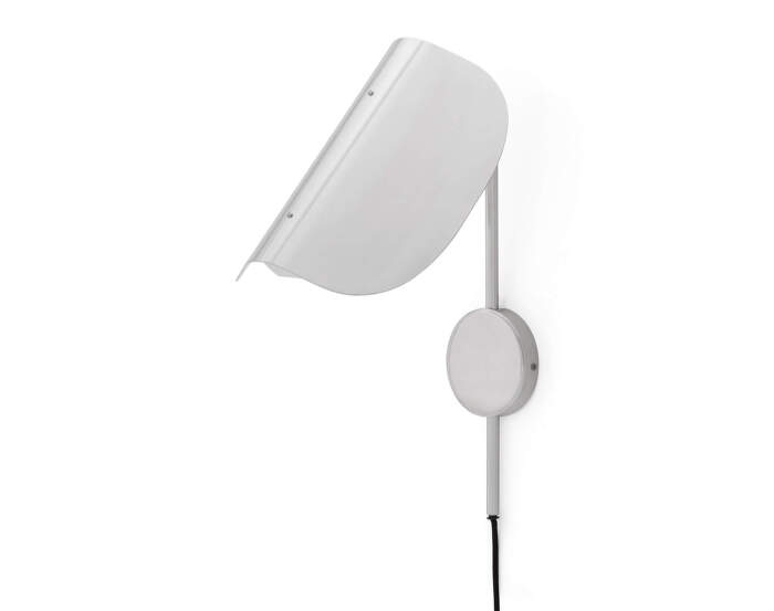 Nástěnná lampa Wing, polished aluminium