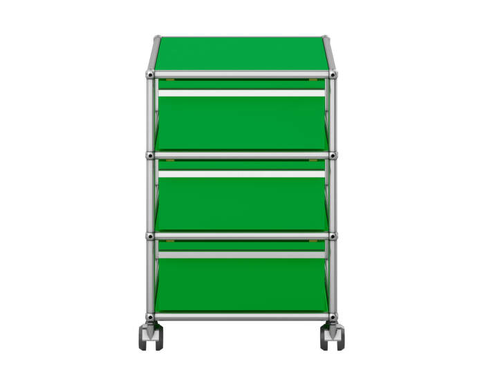 Zásuvkový kontejner na kolečkách USM Haller M26, green