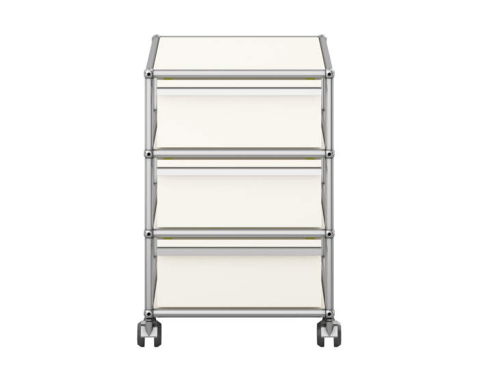 Zásuvkový kontejner na kolečkách USM Haller M26, pure white