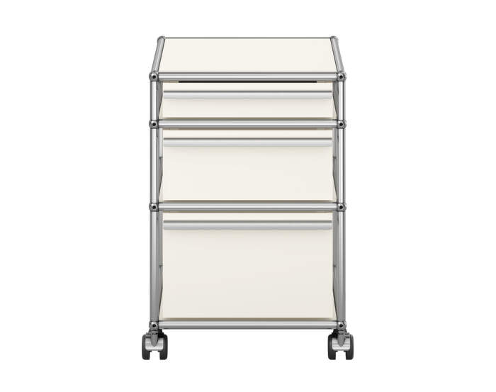 Zásuvkový kontejner na kolečkách USM Haller M63, pure white