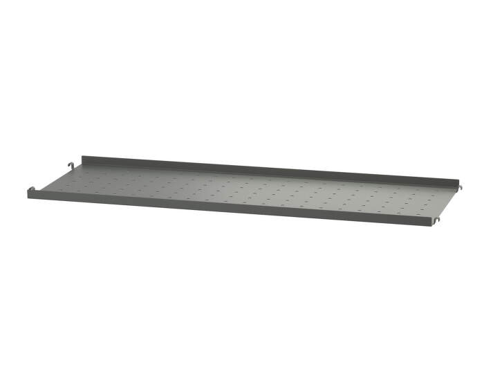 Police String Metal Shelf Low Edge 78 x 30, dark grey