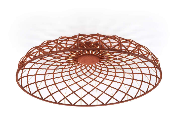 Stropní svítidlo Skynest, brick red