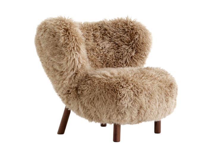 Křeslo Little Petra VB1, walnut/sheepskin Honey