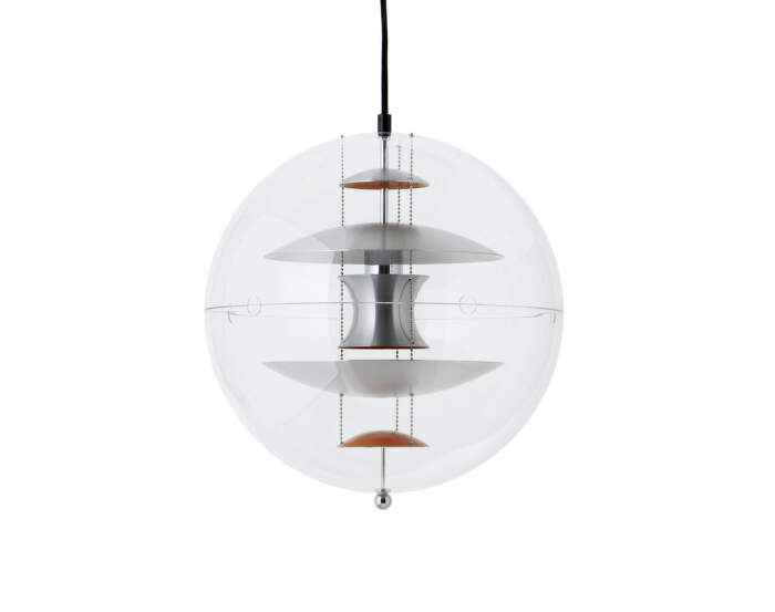Závěsné svítidlo VP Globe Ø40, brushed alu/orange