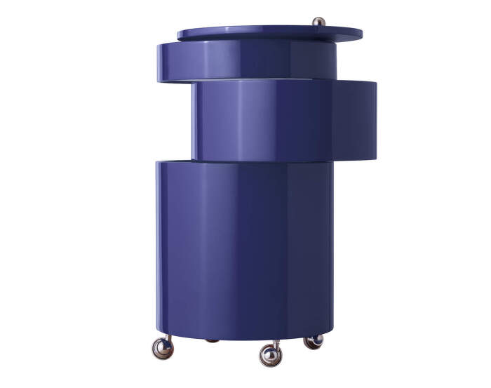 Stolek Barboy, glossy deep blue